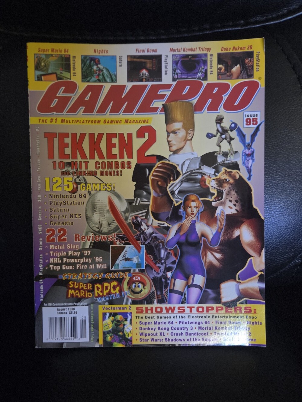 Vintage GamePro Magazine Issue #95 from August 1996 Feat Tekken 2